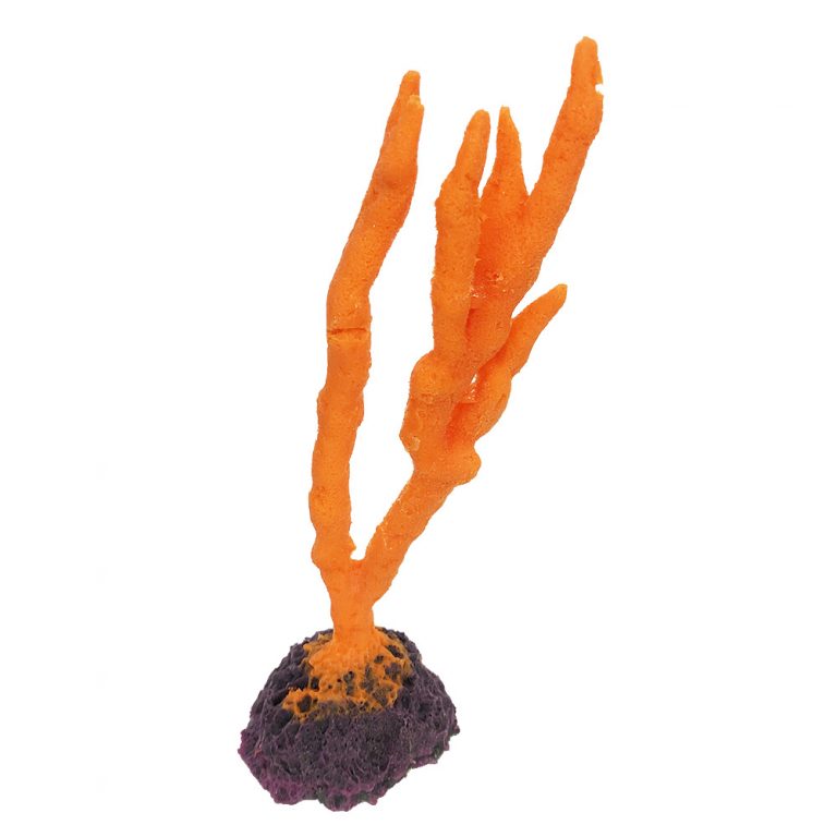 012b Artificial Coral sea sponge on base coral insert seahorse