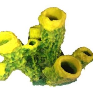artificial coral six tube caribbean sponge