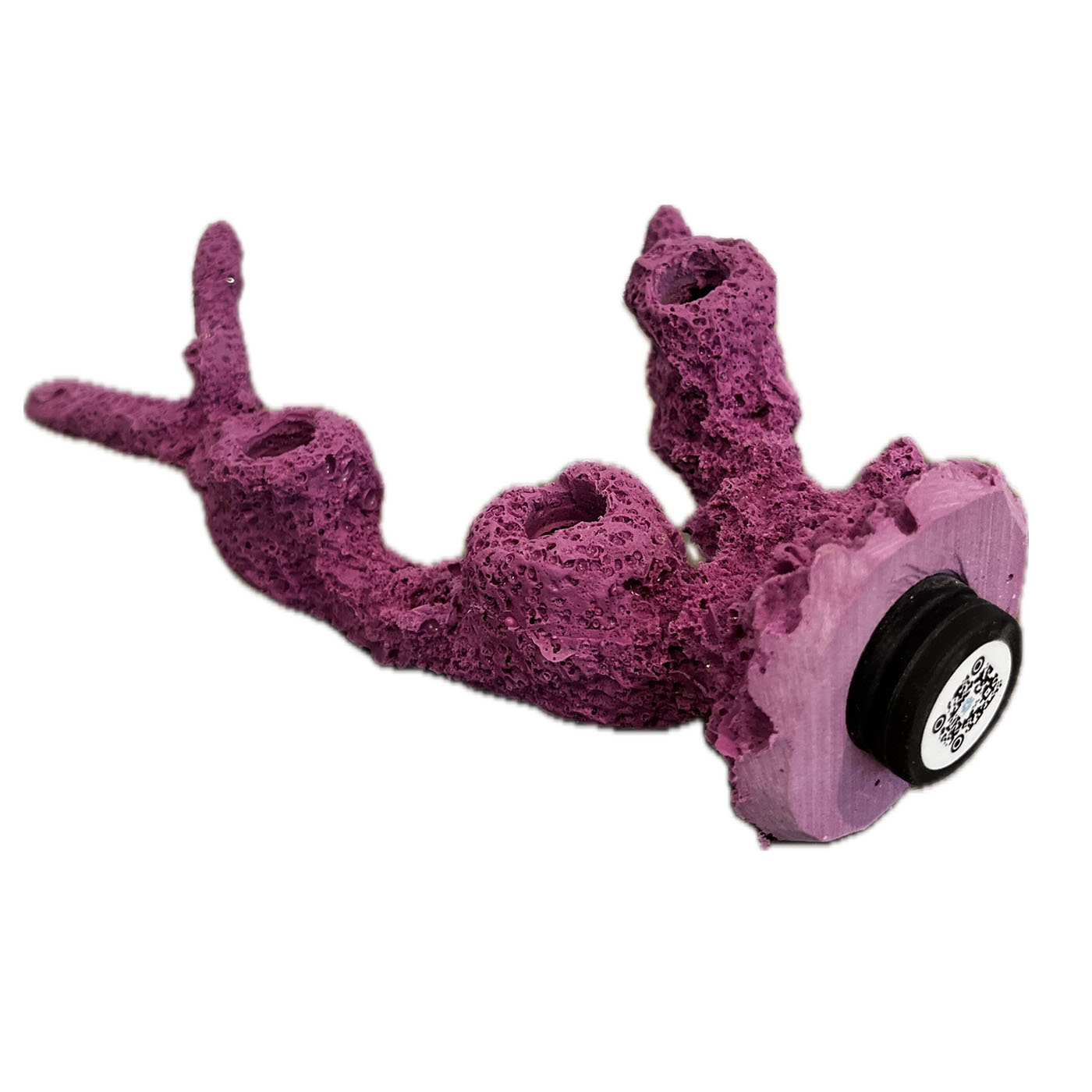 MAGNETIC 3 Hole Acropora Branch Coral Frag Plug Rock for Live Coral